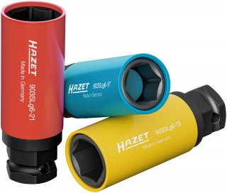 HAZET Schlag- | Maschinenschrauber Steckschlüsseleinsatz Satz 903SLG6/3 ∙ 1/2 Zoll (12,5 mm) Vierkant hohl | 24 mm Außen-Sechskant