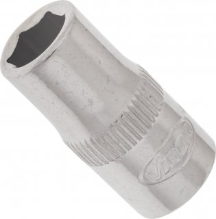 VIGOR Sechskant Steckschlüsseleinsatz ∙ V2419N ∙ 1/4 Zoll (6,3 mm) Vierkant hohl ∙ Außen Sechskant Profil ∙ SW 7 mm