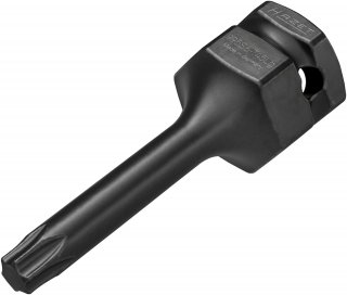 HAZET Kraft-Schraubendreher-Steckschlüsseleinsatz 995S6-T45LG ∙ 1/2 Zoll (12,5 mm) Vierkant hohl | 24 mm Außen-Sechskant ∙ Innen 