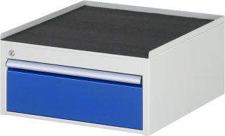 Schubladenschrank L1.0 | B580xT650xH285mm | MT-Top-25mm | 1xSchublade-VA