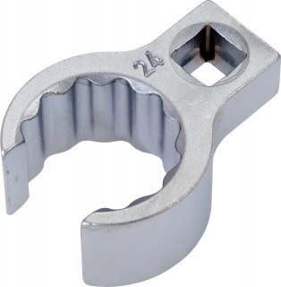 HAZET Ringschlüssel ∙ offen 848Z-24 ∙ 3/8 Zoll (10 mm) Vierkant hohl ∙ Außen Doppelsechskant Profil ∙ SW 24 mm ∙ Innenvierkant 1