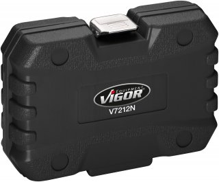 VIGOR Schlag- | Maschinenschrauber Steckschlüssel Satz ∙ V7212N ∙ 3/4 Zoll (20 mm) Vierkant hohl ∙ Außen Sechskant Profil | Außen 