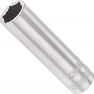 VIGOR Steckschlüsseleinsatz ∙ lang ∙ V2020N ∙ 3/8 Zoll (10 mm) Vierkant hohl ∙ Außen Sechskant Profil ∙ SW 12 mm