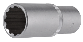 Steckschlüsseleinsatz | 1/2" | Zwölfkant | 27 mm | tief Steckschlüsseleinsatz | 1/2" | Zwölfkant | 27 mm | tief