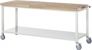 Fahrbare Aktions Werkbank 8000 | B2000xT700xH880mm | Ablageboden Metall