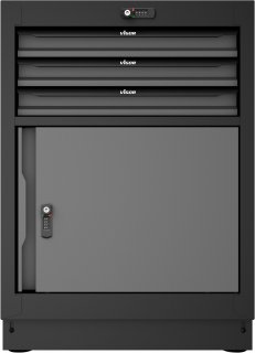VIGOR Schubladen-Unterschrank ∙ 3 Schubladen ∙ 676 mm ∙ V6000-030 ∙ L x B x H: 676 mm x 500 mm x 953 mm