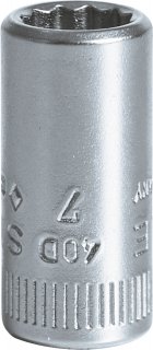 1/4" Steckschlüsseleinsatz SW 7mm L.23mm