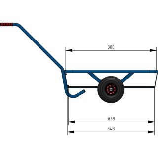 Handwagen 4092P - PU-Räder Ø260 mm