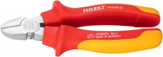 HAZET Seitenschneider ∙ schutzisoliert 1803VDE-22 ∙ Länge: 160 mm