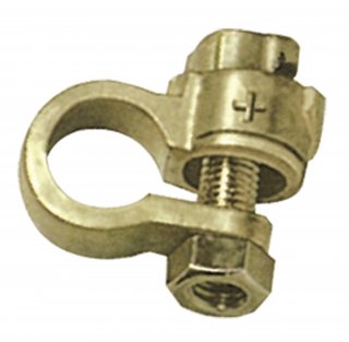 25 Messing-Polklemmen - einzelne Verschraubung - PKW (+) - 10mm/35mm²