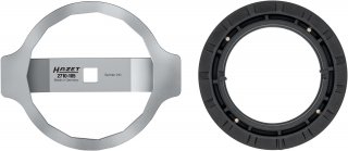 HAZET Federbein-Befestigungsmutter Werkzeug 2710-105 ∙ 1/2 Zoll (12,5 mm) Vierkant hohl ∙ Außen 16-kant Profil ∙ SW 106 mm HAZET Federbein-Befestigungsmutter Werkzeug 2710-105 ∙ 1/2 Zoll (12,5 mm) Vierkant hohl ∙ Außen 16-kant Profil ∙ SW 106 mm