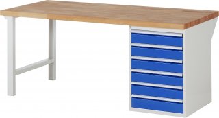 Werkbank 7516A1 | B2000xT900xH890mm | 6xSchublade-TA
