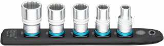 HAZET SmartRail ∙ Flexible Kunststoff-Steckleiste 900Z-SR/5 ∙ 1/2 Zoll (12,5 mm) Vierkant hohl ∙ Außen Doppelsechskant-Tractions