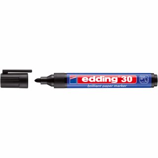 edding Pigmentmarker 30 4-30001 1,5-3mm Rundspitze schwarz