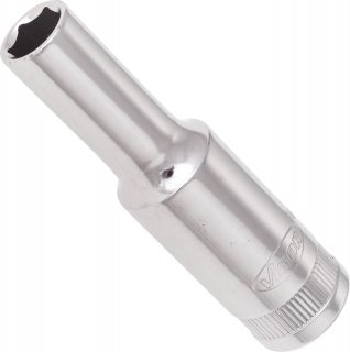 VIGOR Steckschlüsseleinsatz ∙ lang ∙ V2016N ∙ 3/8 Zoll (10 mm) Vierkant hohl ∙ Außen Sechskant Profil ∙ SW 8 mm