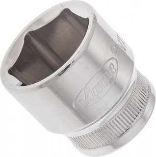 VIGOR Sechskant Steckschlüsseleinsatz ∙ V2264N ∙ 3/8 Zoll (10 mm) Vierkant hohl ∙ Außen Sechskant Profil ∙ SW 20 mm