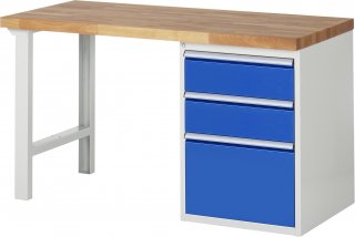 Werkbank 7507A1 | B1500xT700xH890mm | 3xSchublade-VA