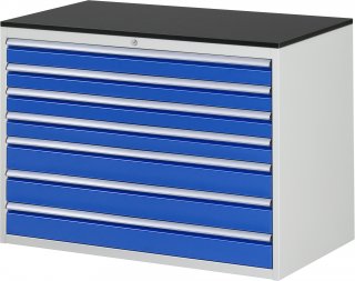 Schubladenschrank XXL5.17 | B1145xT650xH820mm | M-Top-22mm | 7xSchublade-VA