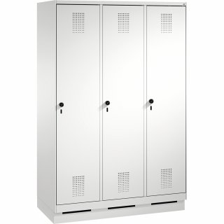C+P Umkleidespind 4902032S10008 Sockel 3Abteile B1200mm lgr/lgr