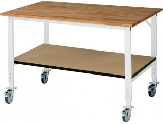 Fahrbarer Arbeitstisch (HV) Tom - KM-01 | B1500xT1000xH910-1230mm | B-Platte-25mm