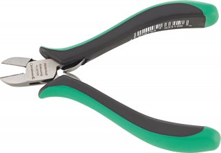 Elektronik-Seitenschneider L.115mm Kopf poliert Griffe 2-Komponenten-Griffe