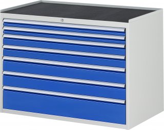 Schubladenschrank XXL5.0 | B1145xT650xH825mm | MT-Top-25mm | 7xSchublade-VA