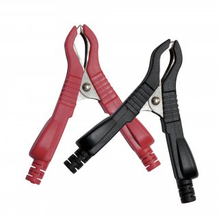 2 Ladeklemmen - 40 A - 1 x rot / 1 x schwarz