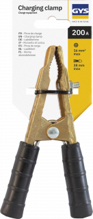 Messingklemme - 200 A - schwarze Muffe