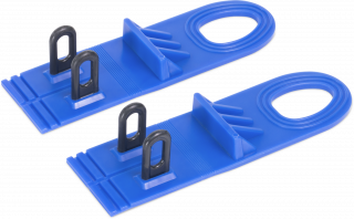 GPR GYS - 2 BLAUE STANGEN MIT 4 KUNSTSTOFFÖSEN