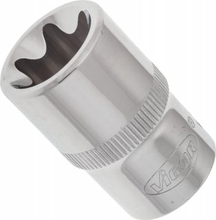 T-Profil Steckschlüsseleinsatz ∙ V2197 1/2 Zoll (12,5 mm) Vierkant hohl ∙ Außen TORX® Profil ∙ E20 T-Profil Steckschlüsseleinsatz ∙ V2197