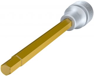 HAZET Schraubendreher-Steckschlüsseleinsatz 986SL-7 ∙ 1/2 Zoll (12,5 mm) Vierkant hohl ∙ Innen Sechskant Profil ∙ SW 7 mm
