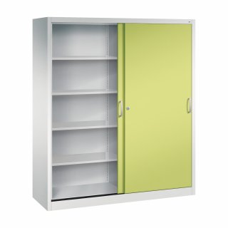 C+P Aktenschrank 215000S10126 2x5OH 1950x1600x500mm lgr/cgn