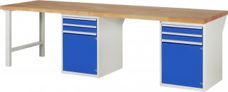 Werkbank 7503A8 | B3000xT900xH890mm | 4xSchublade-VA | 2xTür