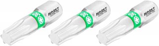 HAZET Bit 2223N-T30/3 ∙ 1/4 Zoll (6,3 mm) Sechskant massiv ∙ Innen TORX® Profil ∙ 3-teilig ∙ SW T30