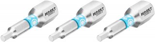 HAZET Bit 2204N-2/3 ∙ 1/4 Zoll (6,3 mm) Sechskant massiv ∙ Innen Sechskant Profil ∙ 3-teilig ∙ SW 2 mm