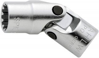 1/4" Gelenk-Steckschlüsseleinsatz  L.32mm