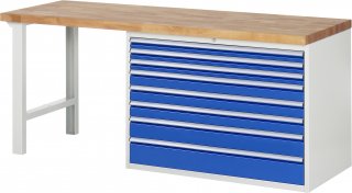Werkbank 7719A1 | B2000xT700xH890mm | 8xSchublade-TA