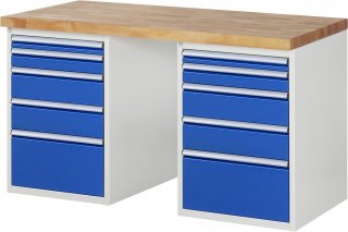 Werkbank 7511A3 | B1500xT700xH890mm | 10xSchublade-TA
