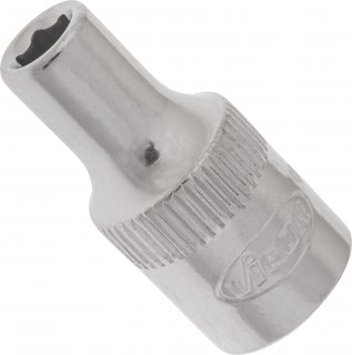 VIGOR Sechskant Steckschlüsseleinsatz ∙ V2413N ∙ 1/4 Zoll (6,3 mm) Vierkant hohl ∙ Außen Sechskant Profil ∙ SW 4 mm