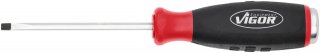 VIGOR Schlitz Schraubendreher mit Schlagkappe ∙ mit Antriebsvierkant ∙ V5010-SL3.5 ∙ Schlitz Profil ∙ SW  x 3,5 mm