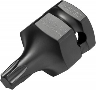 HAZET Kraft-Schraubendreher-Steckschlüsseleinsatz 995S6-T45 ∙ 1/2 Zoll (12,5 mm) Vierkant hohl | 24 mm Außen-Sechskant ∙ Innen TO