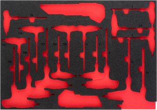 VIGOR Weichschaumeinlage ∙ leer ∙ V5175-L ∙ L x B x H: 563 mm x 393 mm x 35 mm