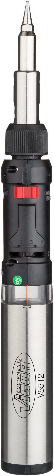 VIGOR Gas Lötkolben Satz ∙ V5512 ∙ 12-teilig ∙ Anzahl Werkzeuge: 12
