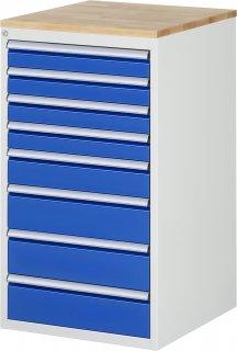Schubladenschrank L7.8 | B580xT650xH1035mm | B-Top-25mm | 8xSchublade-TA