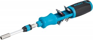 HAZET Bit Ratschen-Schraubendreher mit integriertem Magazin 811R-3 ∙ Schlitz Profil | Kreuzschlitz Profil PH | Pozidriv Profil P