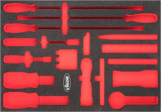 VIGOR Weichschaumeinlage ∙ leer ∙ V6818-L ∙ L x B x H: 563 mm x 393 mm x 35 mm