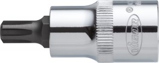 VIGOR RIBE Schraubendreher-Einsatz ∙ V2210 ∙ 1/2 Zoll (12,5 mm) Vierkant hohl ∙ Innen Keilprofil Ribe-CV ∙ SW M14
