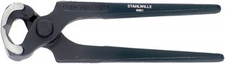 Kneifzange L.180mm Kopf poliert Griffe schwarz lackiert