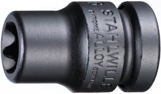 IMPACT-Steckschlüsseleinsatz 1/2" E10 L.38mm