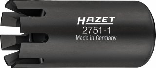 HAZET Turbolader Steckschlüsseleinsatz ∙ Sonderprofil 2751-1 ∙ 1/4 Zoll (6,3 mm) Vierkant hohl ∙ 12 mm